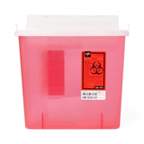 Medline Biohazard Patient Room Sharps Disposal Containers 5 qt