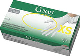 CURAD 3G Powder-Free Synthetic Vinyl Exam Glove, White - BeHope