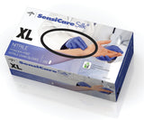 Sensicare Silk Nitrile Exam Glove Powder-free X-large Dark Blue - BeHope