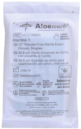 AloeTouch Sterile 12" Powder-Free Nitrile Exam Gloves Extended Cuff Green