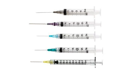Syringe With Needle Bd 5ml Syringe With Detachable 21gx1.5" Needle Sterile Box/100 Each - Behope