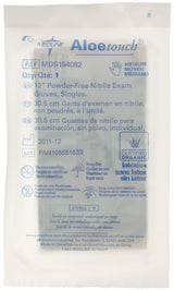 AloeTouch Sterile 12" Powder-Free Nitrile Exam Gloves Extended Cuff Green