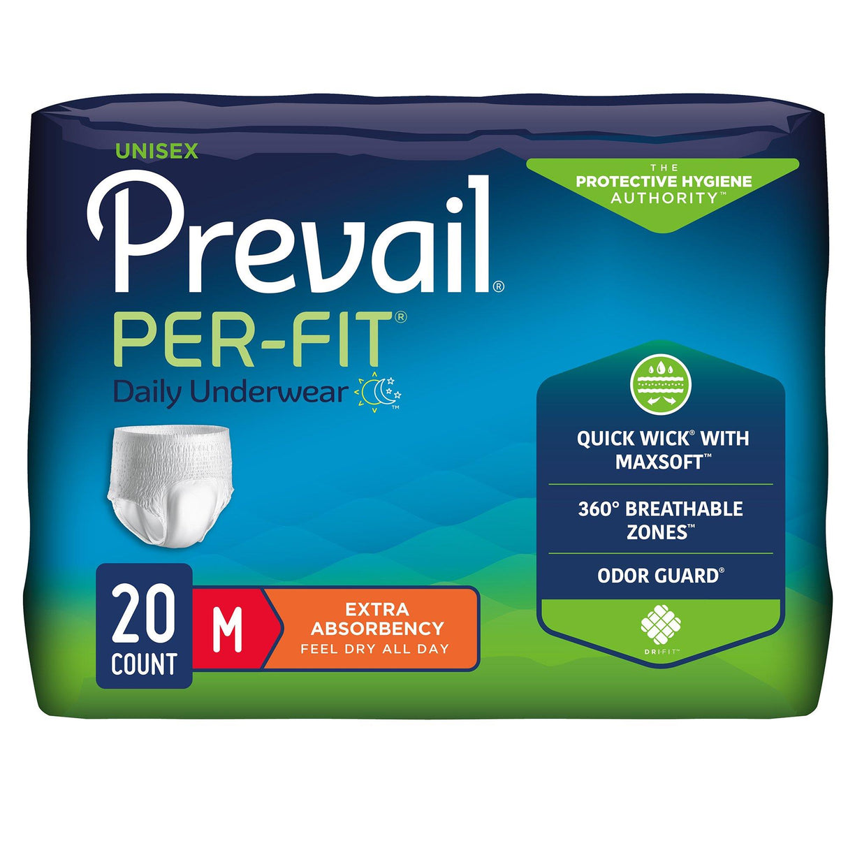 Prevail Per-fit Protective Underwear Medium Case/80 Each - Behope