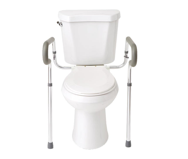 Medline Adjustable Toilet Safety Rail Aluminum - BeHope
