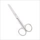 Surgical Scissor 4.5" Straight Sharp-blunt Stainless Steel Floor Grade Single-use In Sterile Package