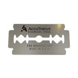 Accuthrive Double Edge Prep Blade Stainless Steel With Microcoat Box/100 Each - BeHope
