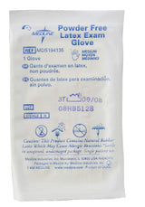 Medline Sterile Powder-Free Latex Exam Gloves Beige