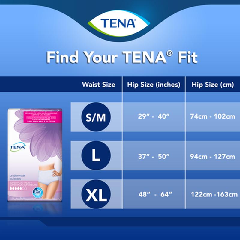 Sous-vêtements protecteurs pour incontinence Tena Women Super Plus Heavy