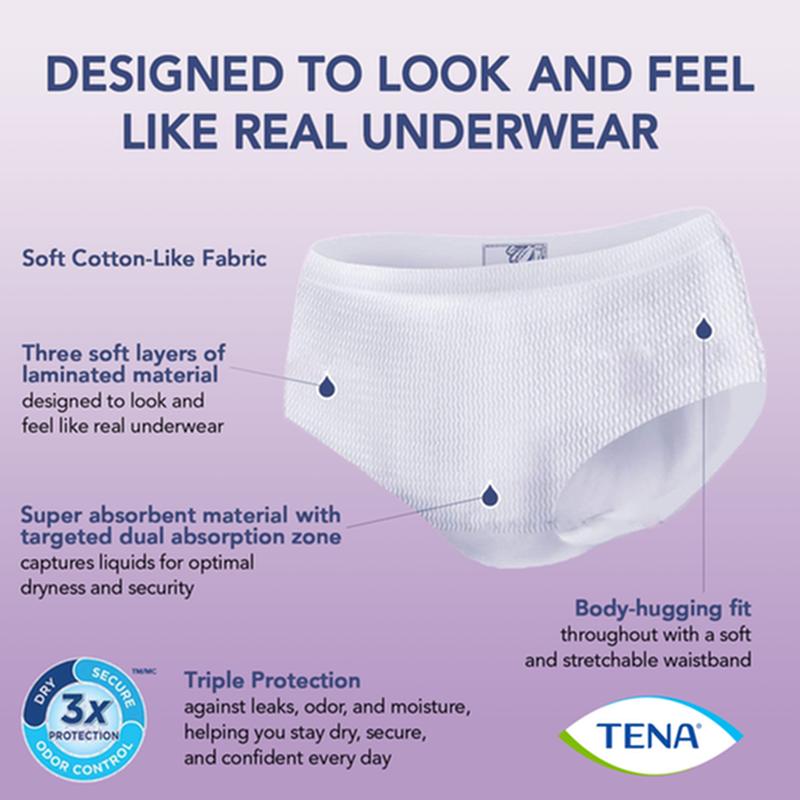 TENA Women Super Plus Heavy Protective Incontinence Underwear