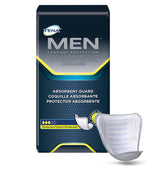 Lot de 6 (20/paquet) Tena For Men Maximum Guard, feuille arrière non tissée taille unique avec bande adhésive, blanc