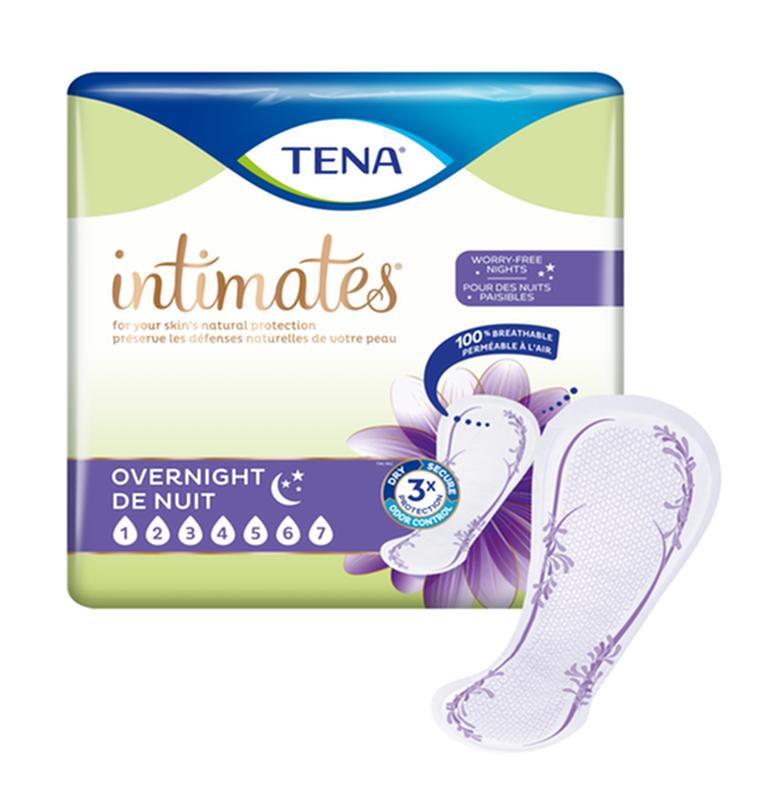 Tena® Intimates™ Overnight Incontinence Pads, Maximum Absorbency