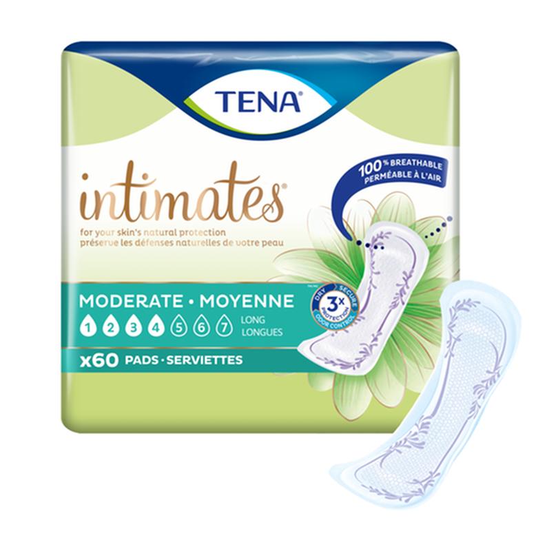 Compresas para incontinencia de absorción moderada Tena® Intimates™, longitud larga