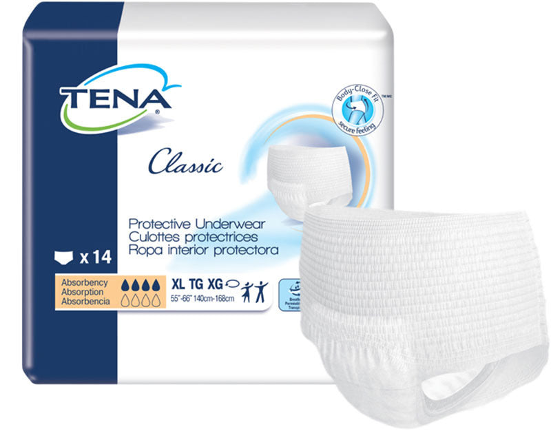 Ropa interior protectora para incontinencia Tena® Classic, absorción moderada, talla extragrande