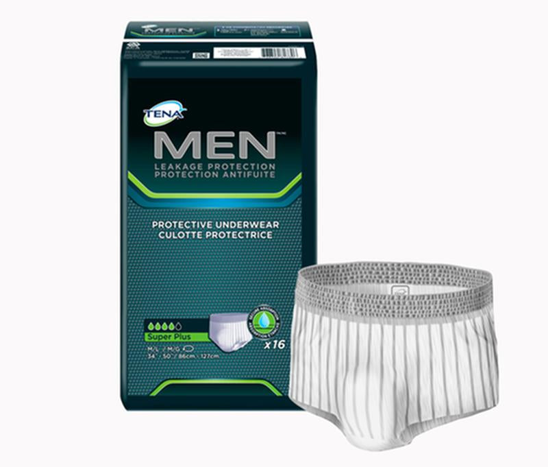 Sous-vêtements protecteurs pour incontinence Tena® Men™, super absorbants, taille M/L