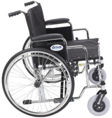 Sentra Ec Heavy Duty Extra Wide Wheelchair, Detachable Full Arms, Swing Away Footrests, 26" Seat - BeHope
