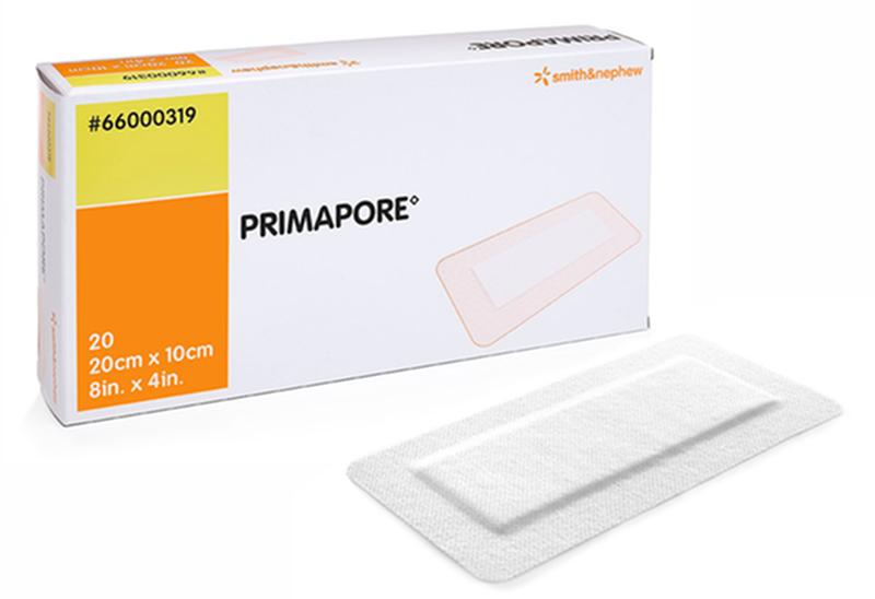 Apósito postoperatorio de baja adherencia Primapore Bx/20, tamaño 25 cm x 10 cm