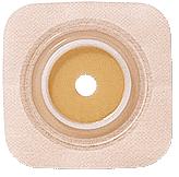 Natura® Stomahesive® Skin Barrier, 4" X 4" (10Cm X 10Cm) Tan, Cut-To-Fit Stoma Opening 1/2" - 1" (13Mm - 25Mm), Flange 1-1/2" (38Mm) - Box Of 10