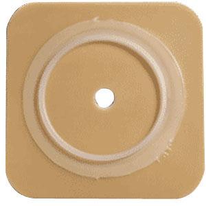 Barrera cutánea Natura® Durahesive®, 15 cm x 15 cm (6" x 6"), abertura de estoma recortable a medida de 13 mm a 90 mm (1/2" a 3-1/2"), brida de 100 mm (4") - caja de 5