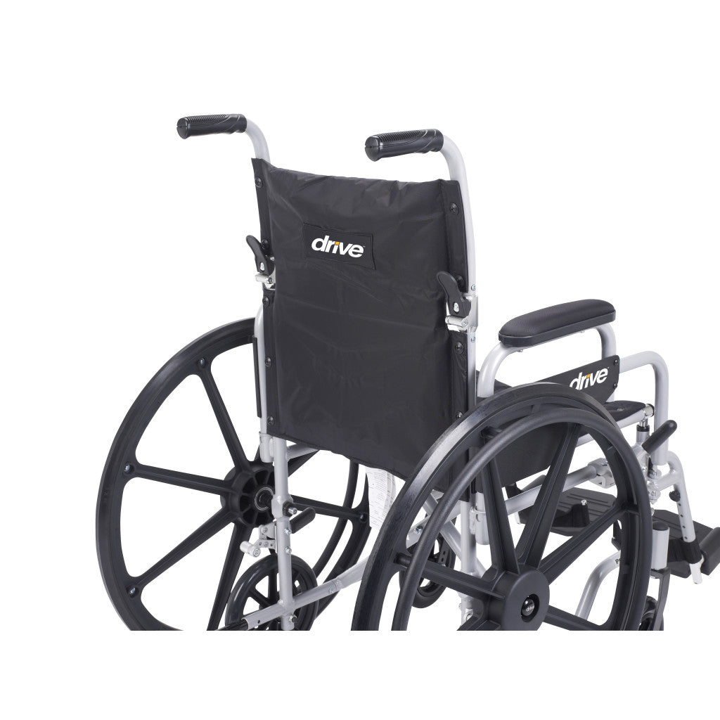 Poly-fly High Strength, Lightweight Wheelchair/flyweight Transport Chair Combo - BeHope