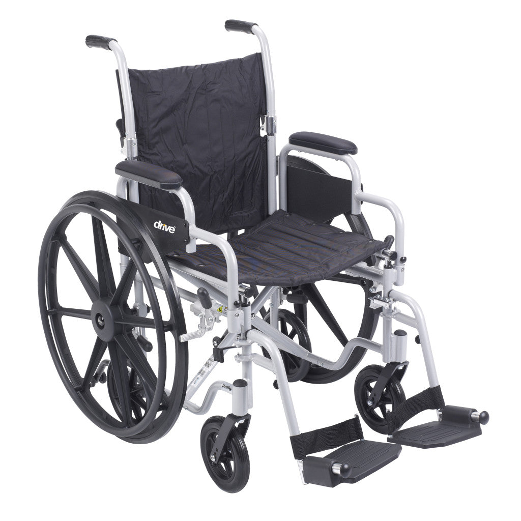 Poly-fly High Strength, Lightweight Wheelchair/flyweight Transport Chair Combo - BeHope