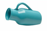 EA/1 URINAL MALE PLASTIC W/ HANDLE 1 1/4QT BLUE GRADUATED AUTOCLAVEABLE - BeHope