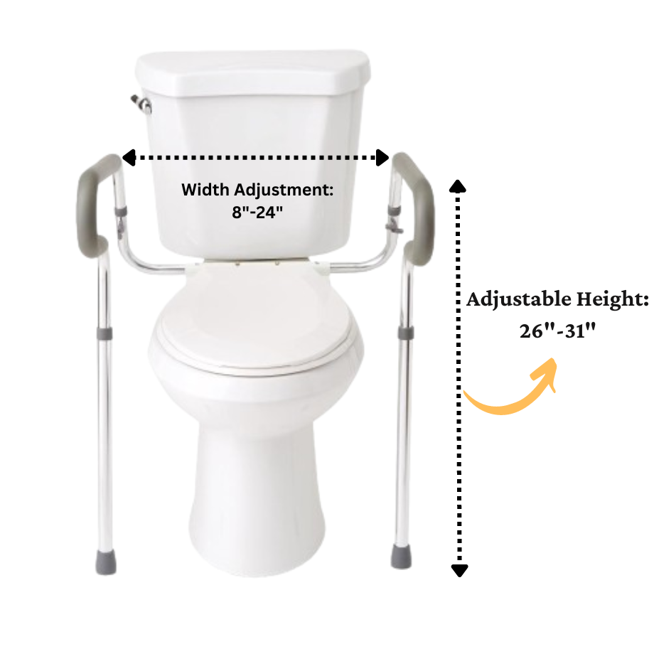 Barandillas de seguridad para inodoro (paquete de 2)