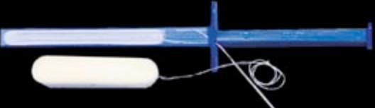 Nasal Packing with Applicator Rhino Rocket® Non-impregnated 1.5 X 2 X 3 cm Sterile - BeHope