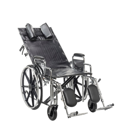 Sentra Reclining Wheelchair, Detachable Desk Arms, 22" Seat - BeHope