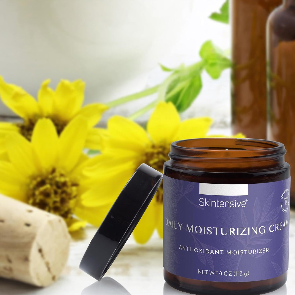 Hand and Body Moisturizer Skintensive® Daily Moisturizing 4 oz. Jar Unscented Cream