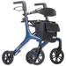 AeroWalk Ultra-Lite Rollator Rolling Walker, Blue - Behope - 10277BL