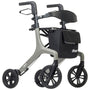 AeroWalk Ultra-Lite Rollator Rolling Walker, Grey - Behope - 10277GY
