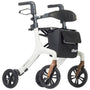 AeroWalk Ultra-Lite Rollator Rolling Walker, White - Behope - 10277WT