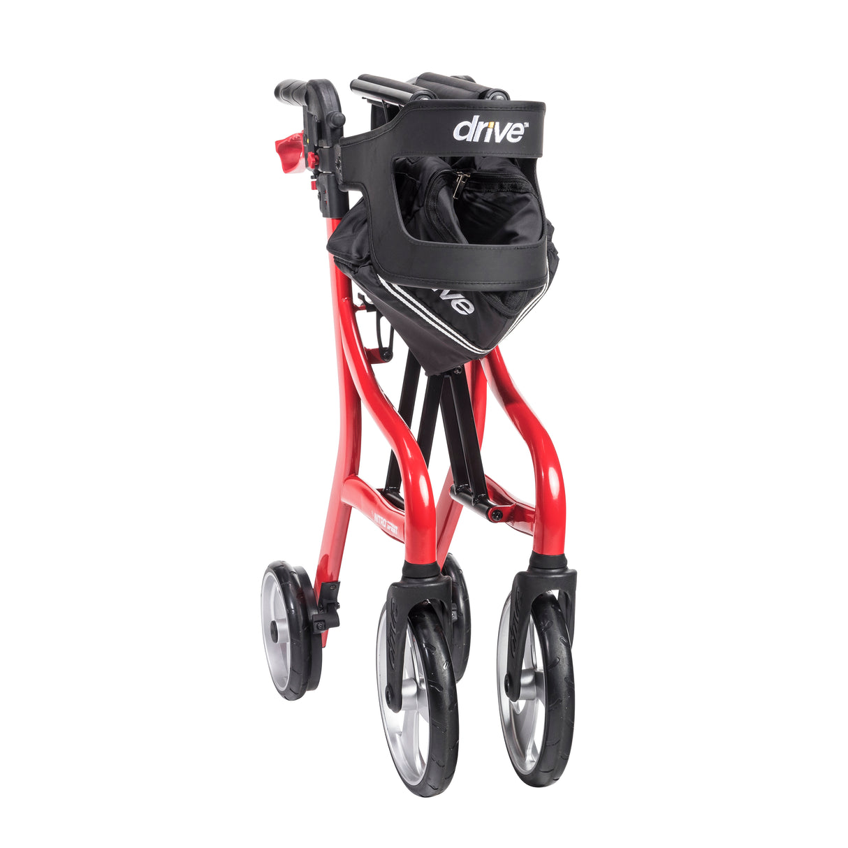 Andador con ruedas Nitro Sprint Rollator, color rojo