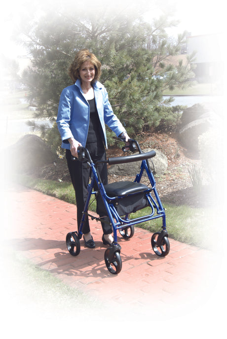 Duet Dual Function Transport Wheelchair Rollator Rolling Walker - BeHope