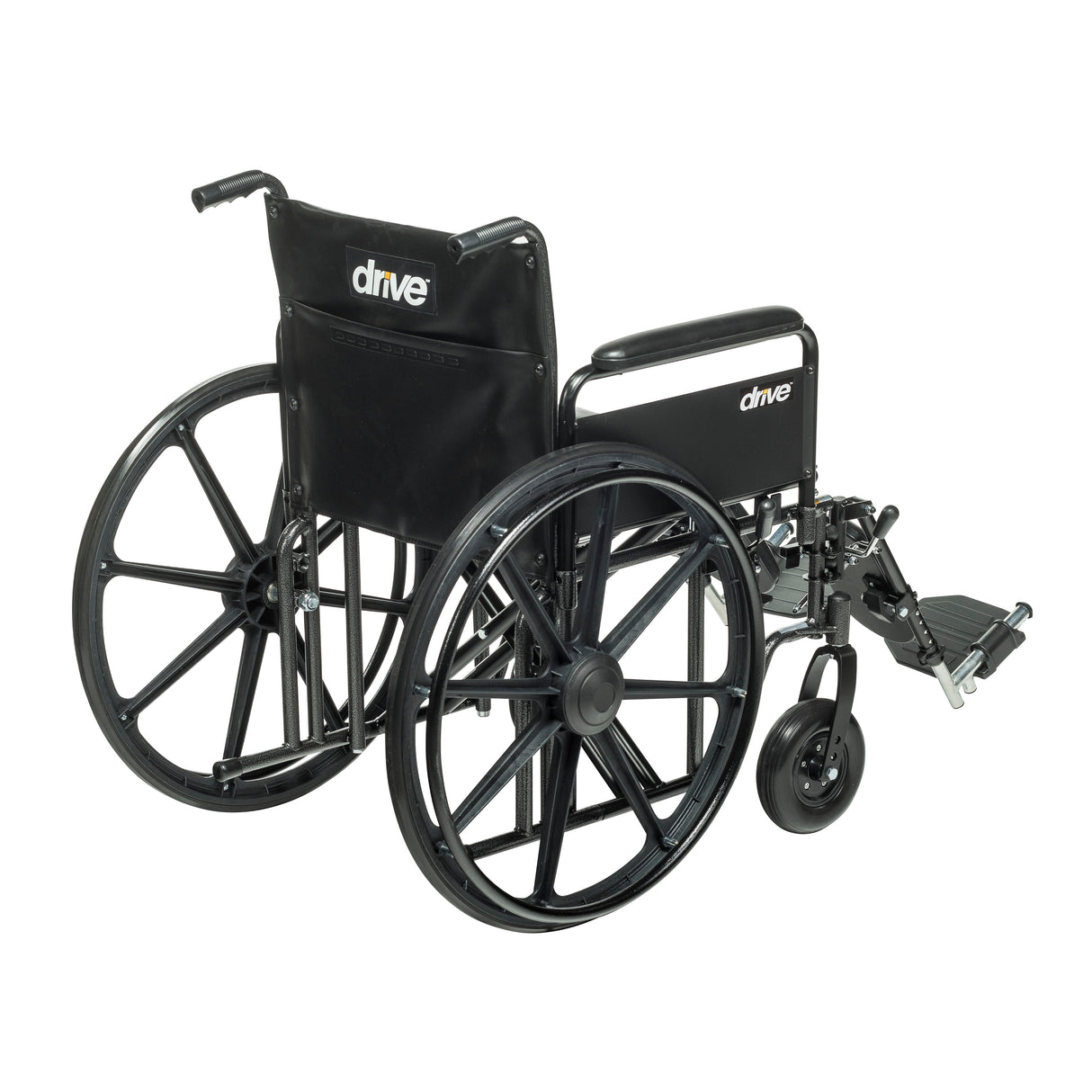 Sentra EC Heavy Duty Wheelchair, Detachable Full Arms, Elevating Leg Rests, 20" Seat - BeHope