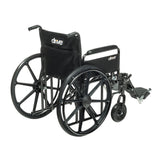 Sentra EC Heavy Duty Wheelchair, Detachable Full Arms, Elevating Leg Rests, 20" Seat - BeHope