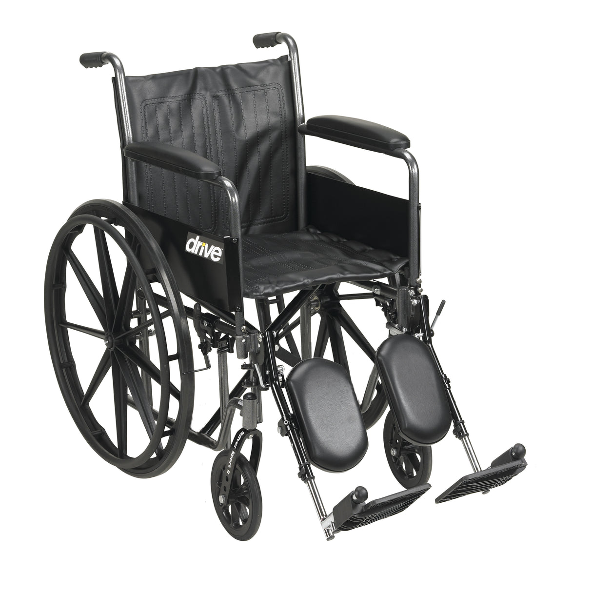 Fauteuil roulant Silver Sport 2, accoudoirs complets amovibles, repose-jambes élévateurs, siège de 20 po