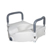 Elevated Raised Toilet Seat with Removable Padded Arms, Standard Seat - BeHope