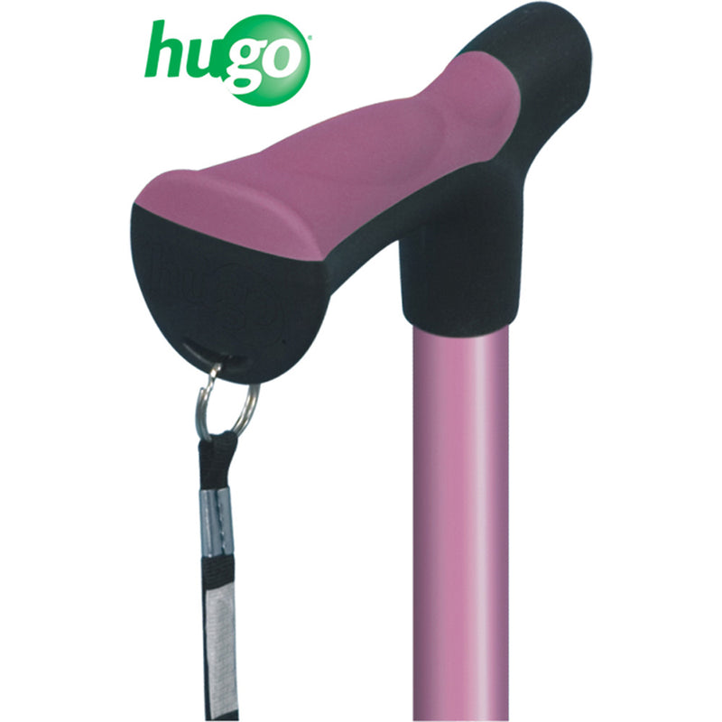 Adjustable Derby Handle Cane With Reflective Strap - BeHope