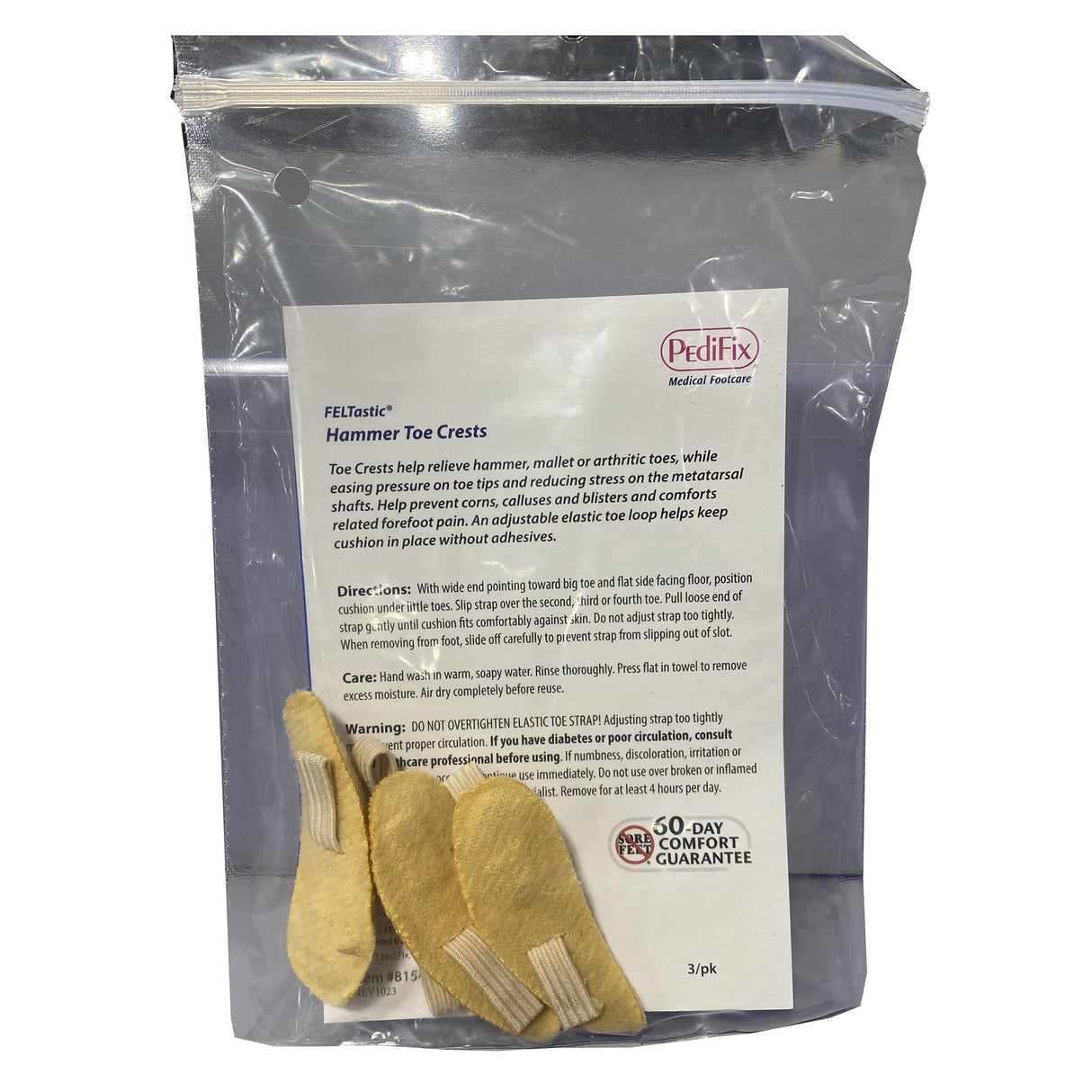 Hammer Toe Crest Pedifix® Small Pull-On Female 4 to 7 Right Foot