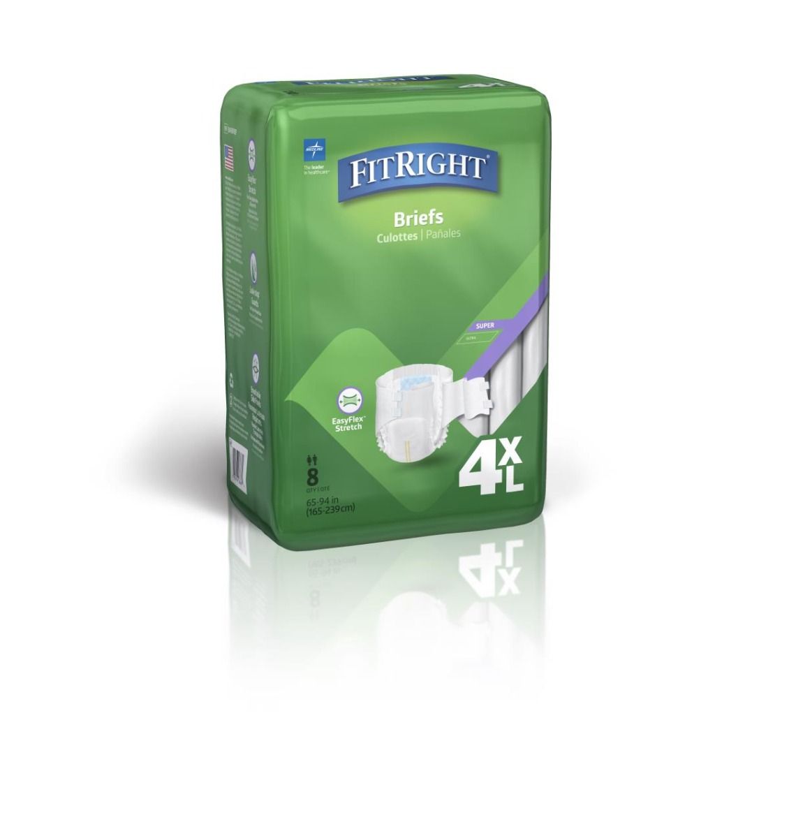 Slips d'incontinence pour adultes FitRight 4XL en tissu