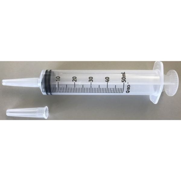 Syringe with Catheter Tip, 50cc Sterile (BX/40)