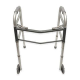 Folding Junior Walker, Two Button With 5" Wheels - BeHope