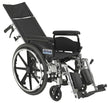 Viper Plus GT Full Reclining Wheelchair, Detachable Full Arms, 18" Seat - Behope - PLA418RBDFA