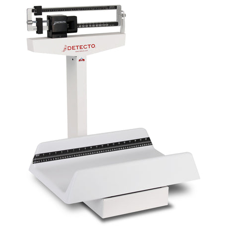 Pediatric Scale Detecto® Balance Beam Display 130 lbs. / 65 kg Capacity White Analog - BeHope