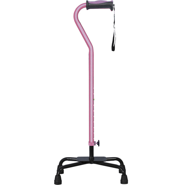 Adjustable Quad Cane For Right Or Left Hand Use, Large Base - BeHope