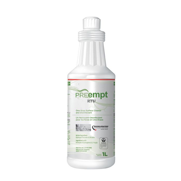Pre-empt Virox Hydrogen Peroxide Surface Disinfectant Ready-to-use Solution 1 Litre Spray