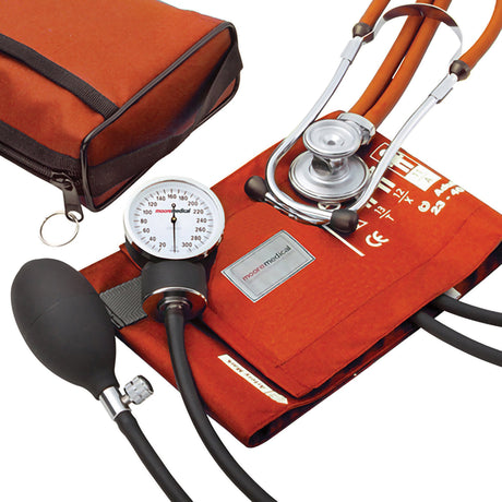 Reusable Aneroid / Stethoscope Set McKesson Brand 23 to 33 cm Adult Cuff Dual Head Sprague Stethoscope Pocket Aneroid - BeHope