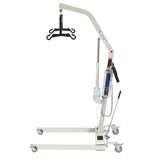 Bariatric Battery Powered Electric Patient Lift with Four Point Cradle and Rechargeable, Removable Battery