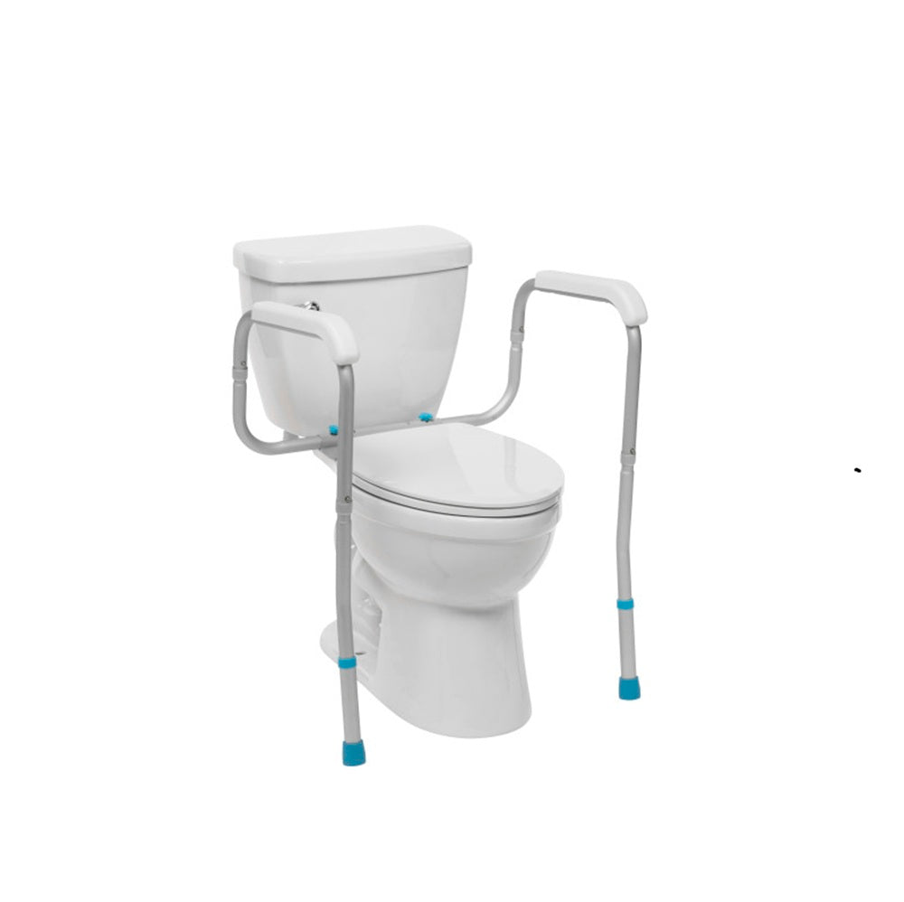 Aquasense Adjustable Toilet Safety Rails, To Floor - BeHope